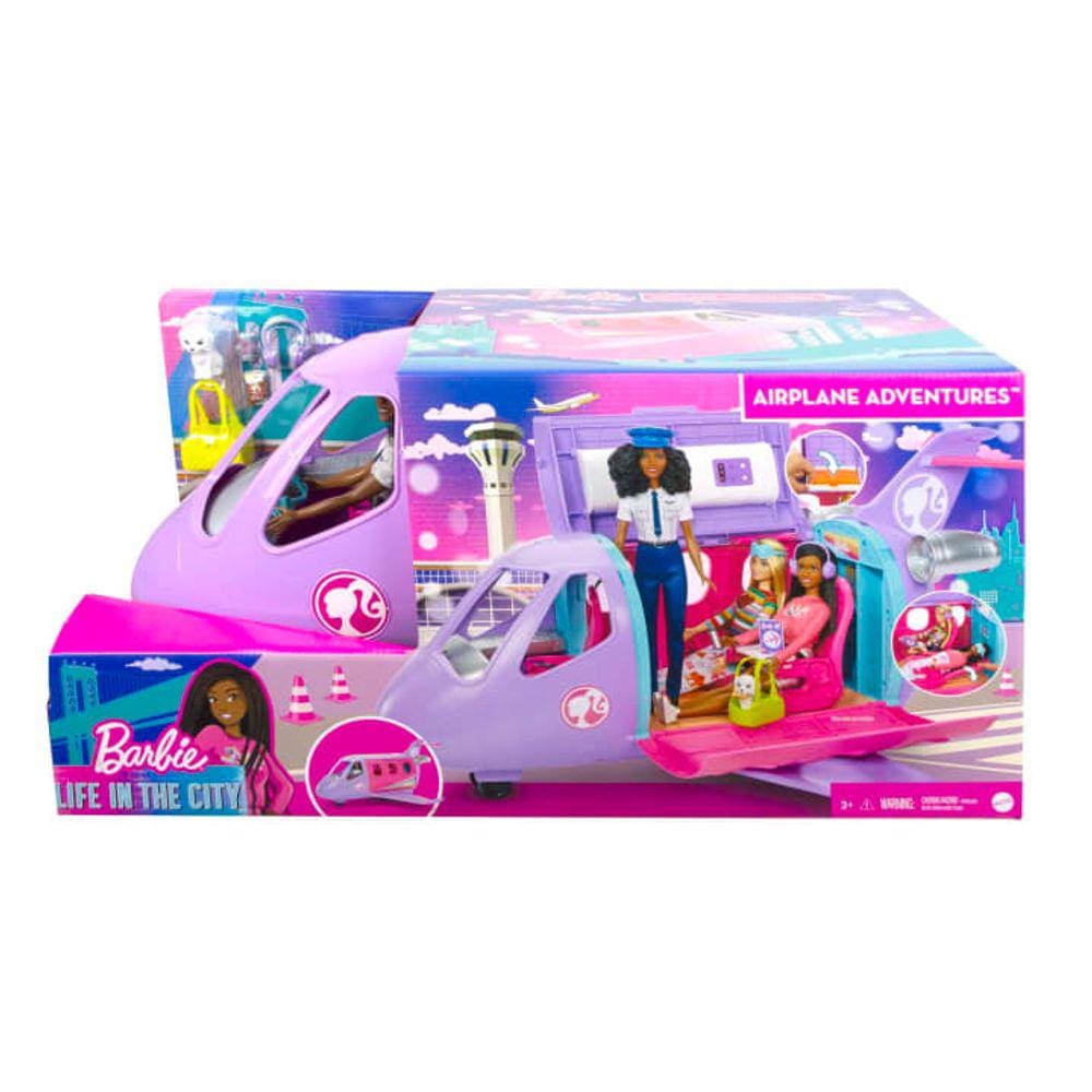 Aviao - Barbie Aviao com Boneca MATTEL