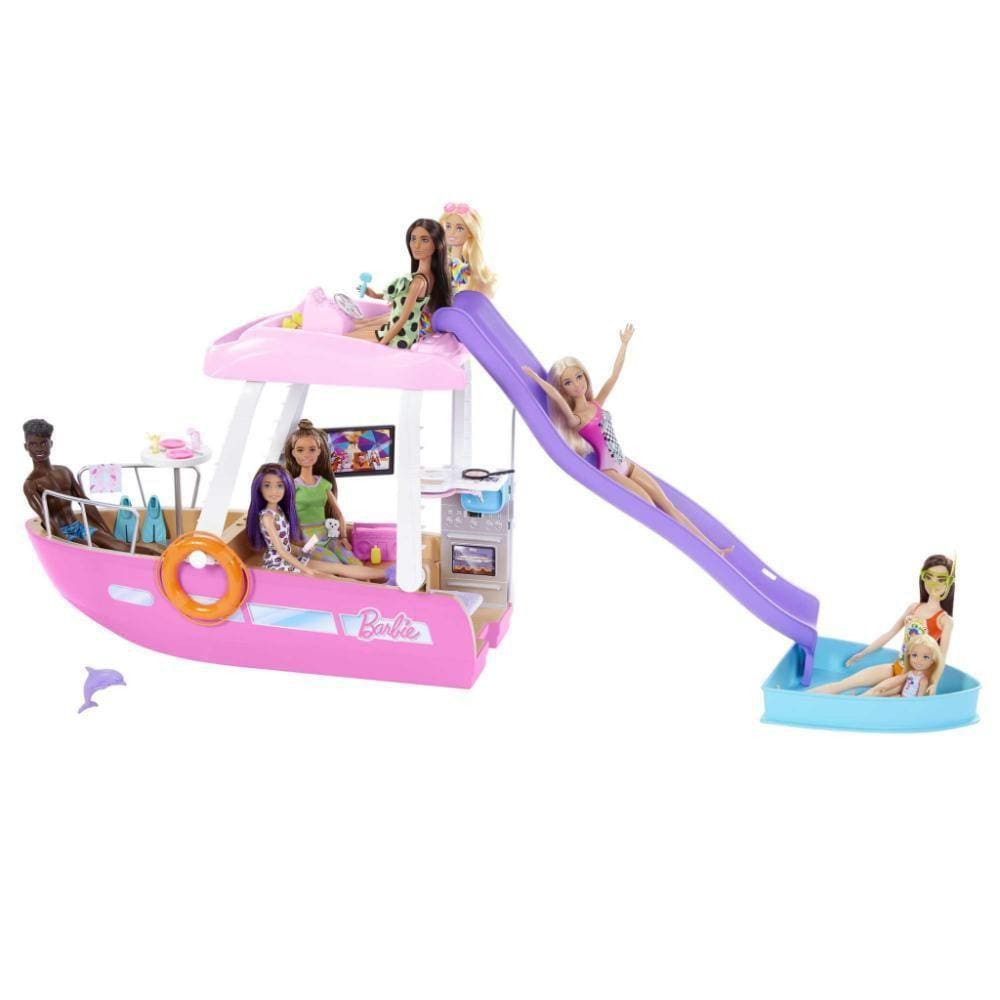 Conjunto - Barbie - Barco dos Sonhos - Com Piscina e Acessorios MATTEL