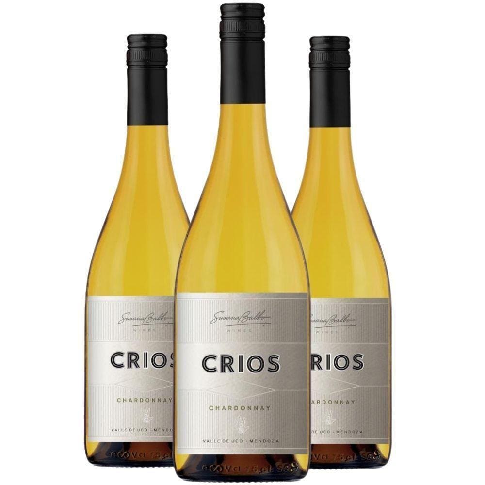 Vinho Susana Balbo Crios Chardonnay Branco 750ml (3 Unidades)