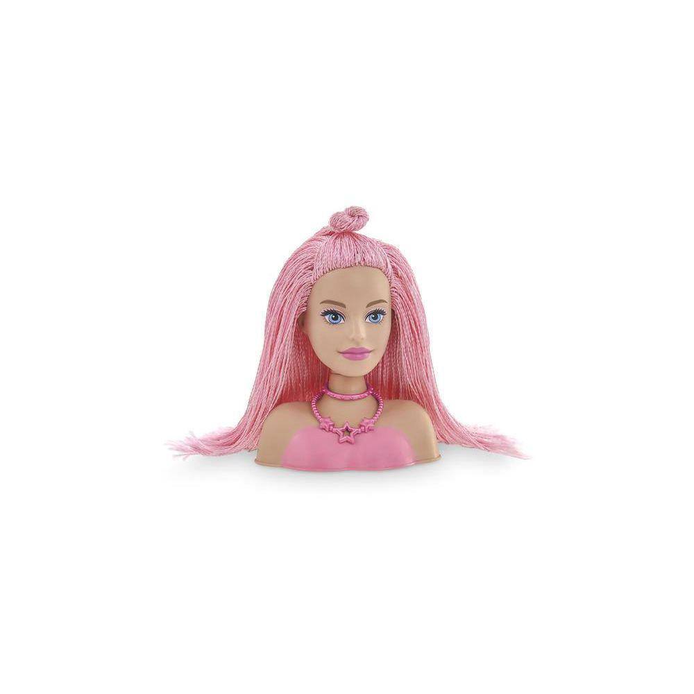 Boneca Cabeça Busto Barbie Com Acessórios P/ Pentear Maquiar 21 Peças em  Promoção é no Buscapé