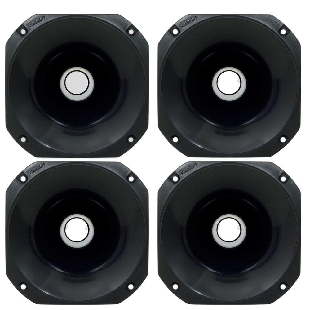 Kit 4 Cornetas Plásticas Curta LC14-50 - Preta