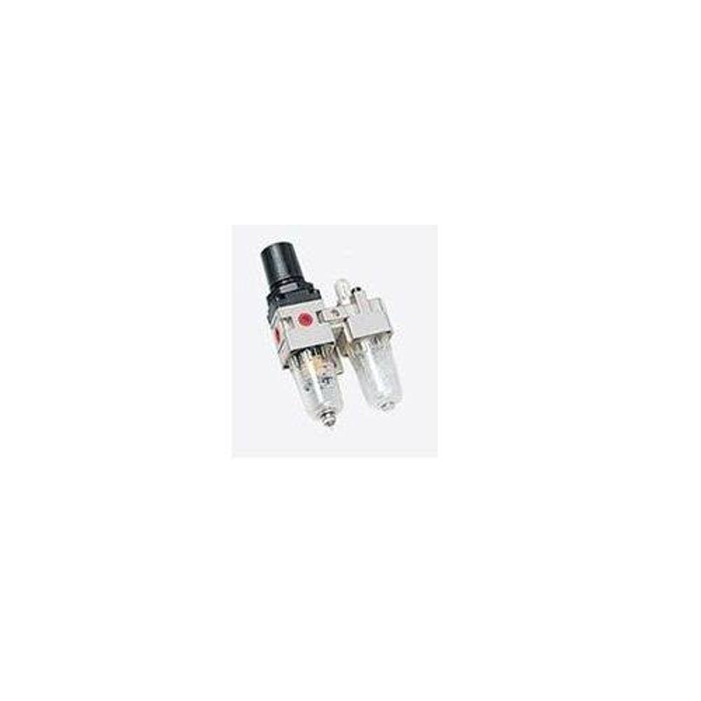 Conjunto FRL Filtro Regulador Lubrificador de Ar Comprimido de 1/4"