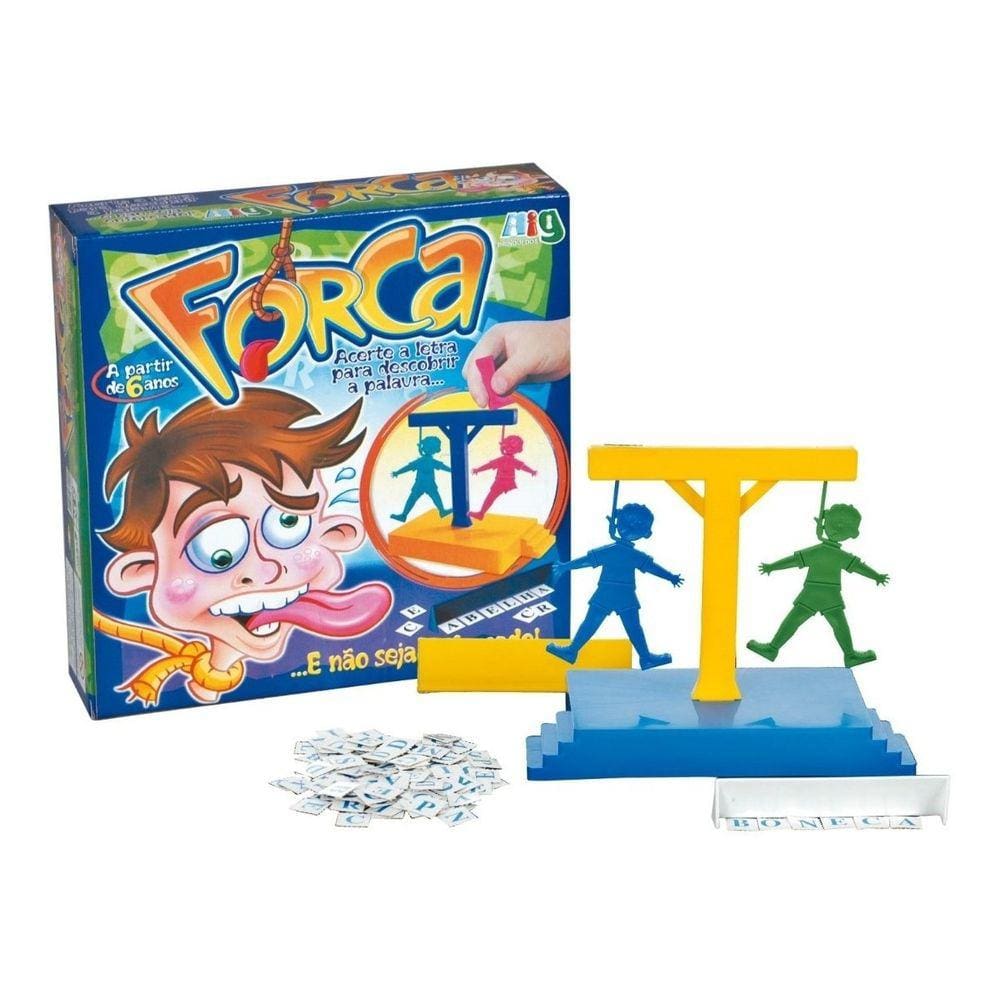 Jogo Da Forca Clássico Infantil Educativo Com Bonecos Desmontáveis