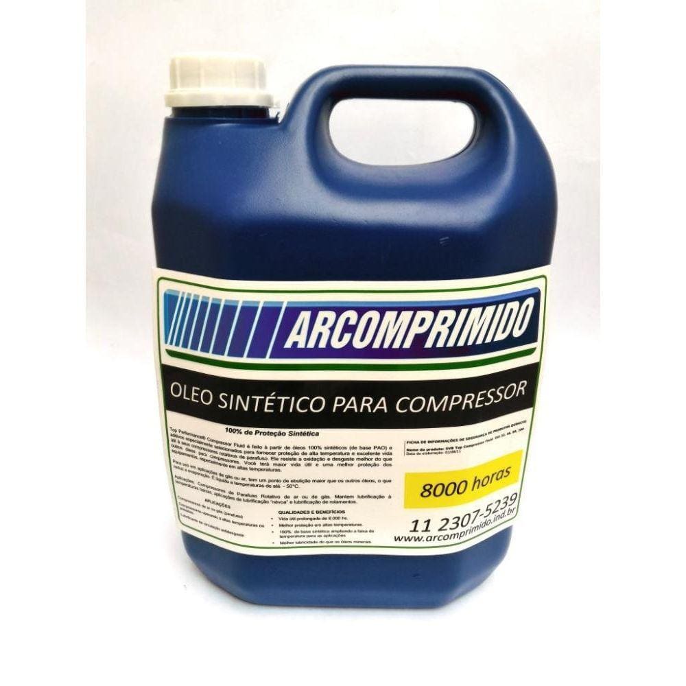 Óleo Sintético 8000h Para Compressor Parafuso Chiaperini 5l