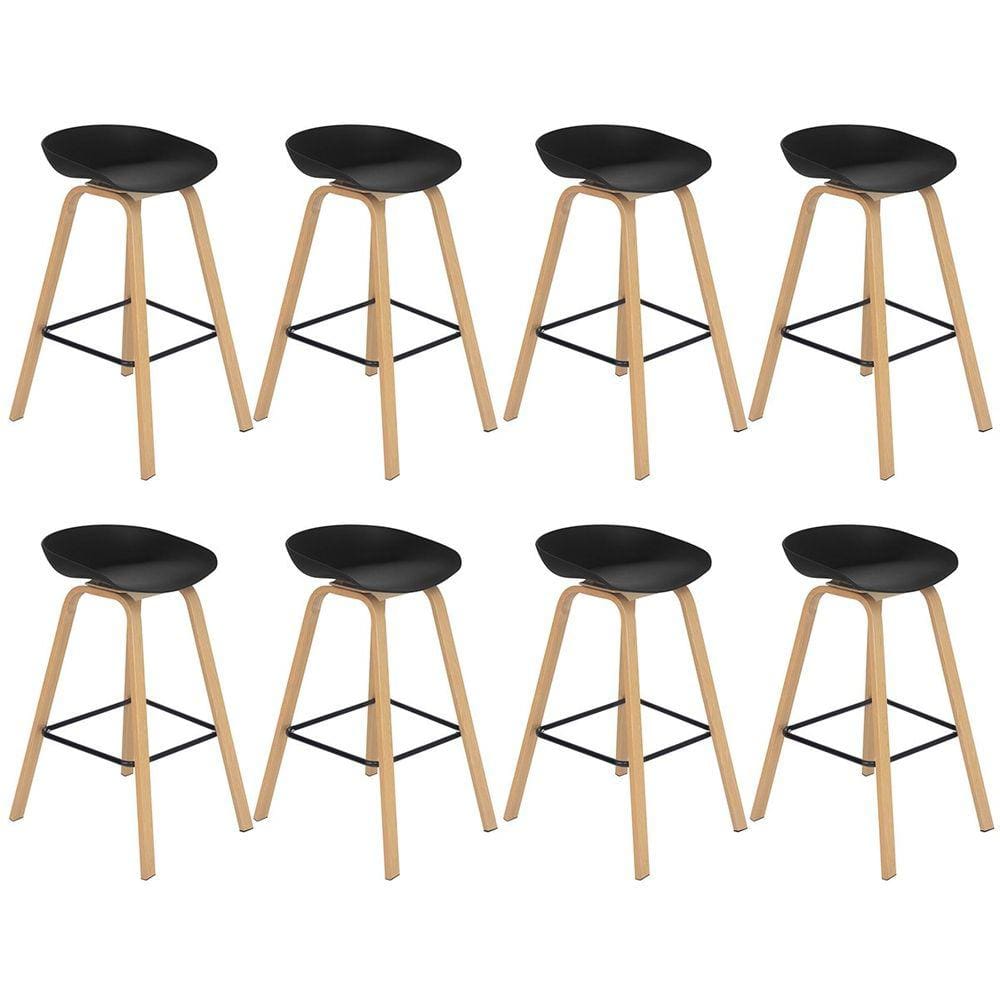 Kit 8 banquetas altas bancada cozinha Cassia BD 76 cm