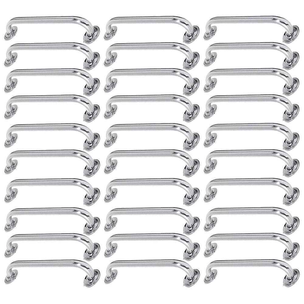 Alça de Apoio Barra Inox Banheiro 50cm Kit 30 Unidades Acessibilidade Cadeirante Deficiente Idoso Segurança Suporte Bannheiro Corrimao
