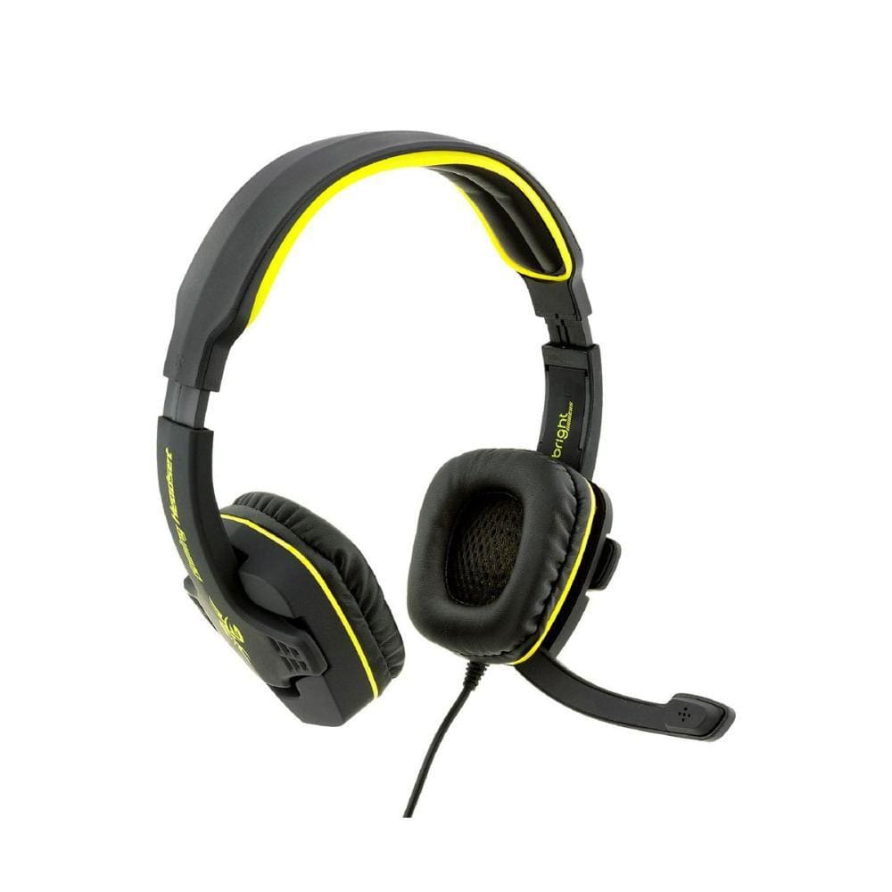 Headset Gamer Bright - com Microfone - 7.1 Virtual - Conector USB - Preto - 0354