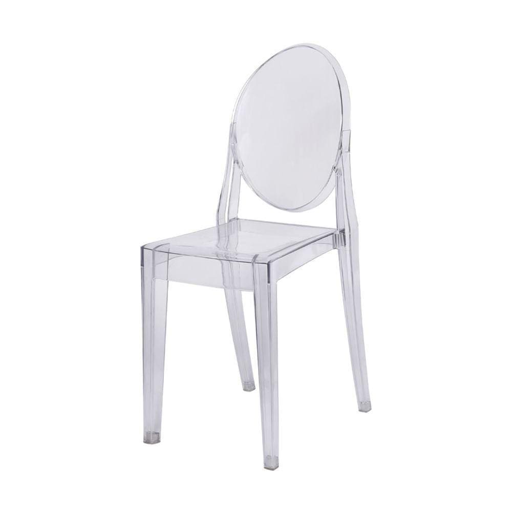 Cadeira Invisible Louis Ghost Policarbonato Transparente