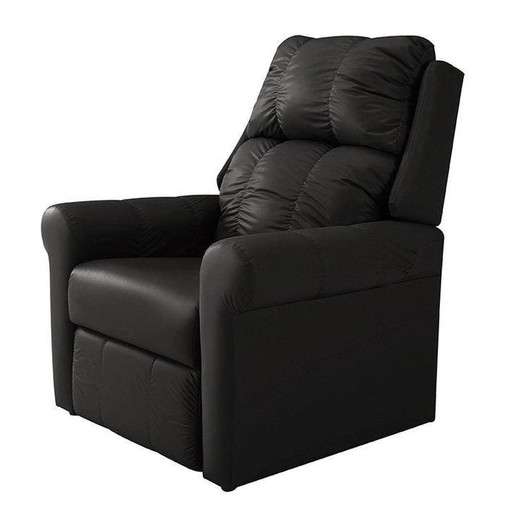 Poltrona Reclinável Mh-1216 Herval Estofada Com Massageador Preta B