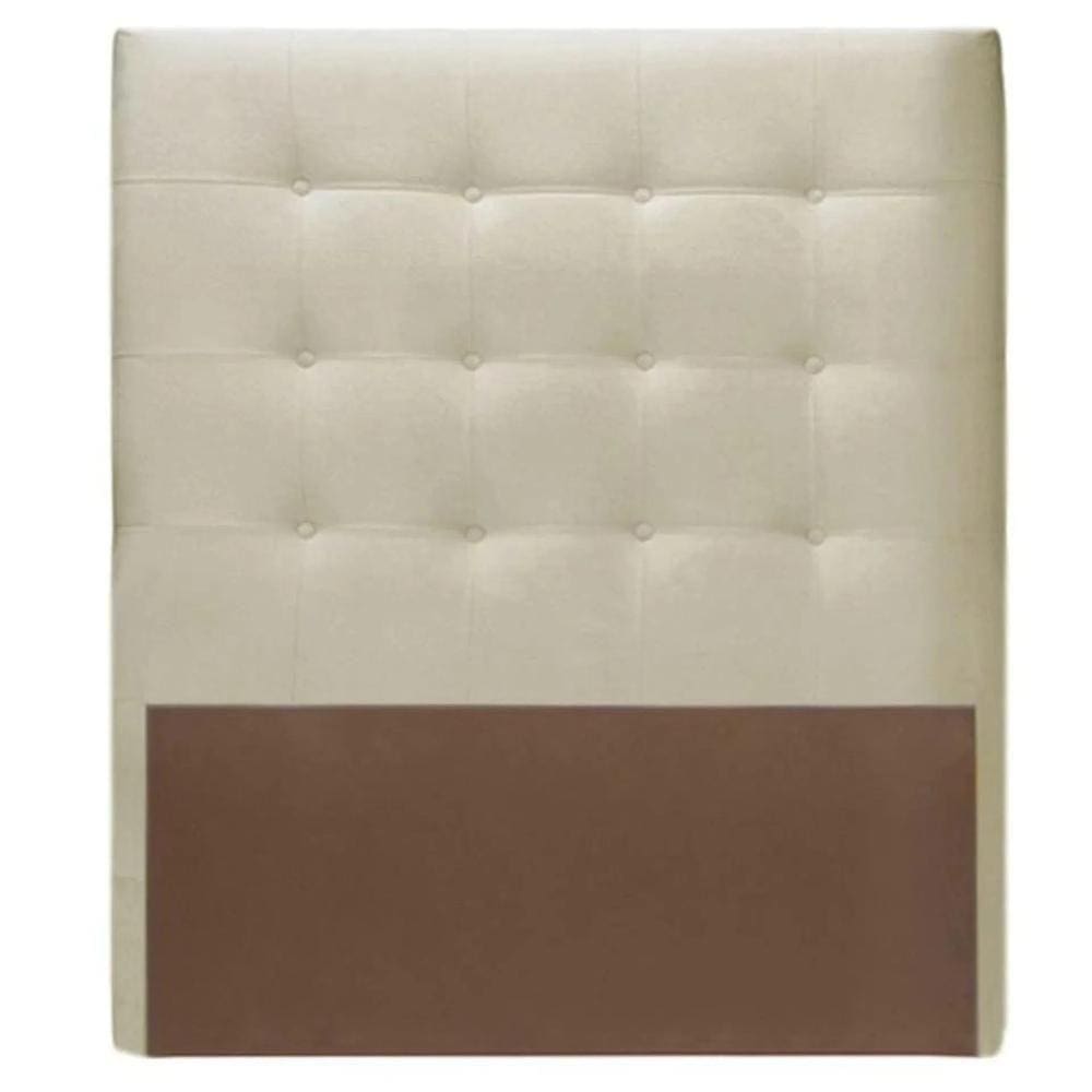 Cabeceira Mh-2650 Herval Estofada Solteiro 90 Cm Veludo Bege B