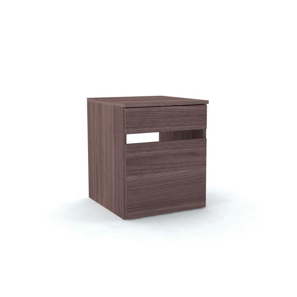 Gaveteiro Interno 2 Gavetas Com Chaves Pe50 Em Mdp Walnut