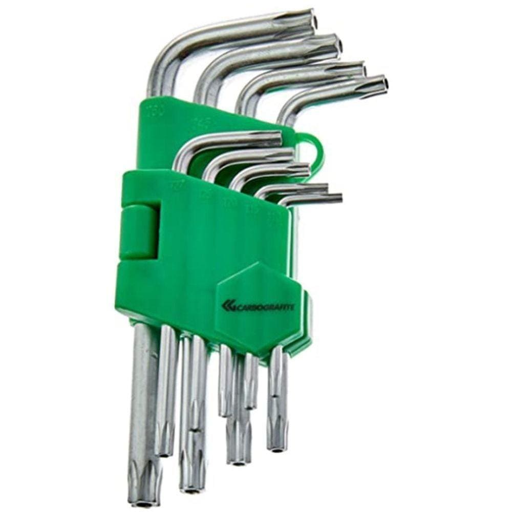 Kit Ferramenta Jogo 9 Chaves Hexalobular Alavanca