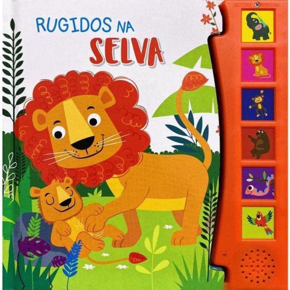 Rugidos Na Selva - Livro De Sons