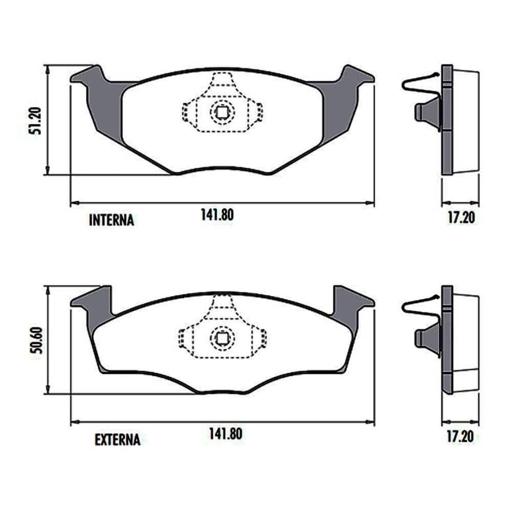 Kit Pastilha Disco Freio Voyage 2012 A 2020 Diant Vent Bosch
