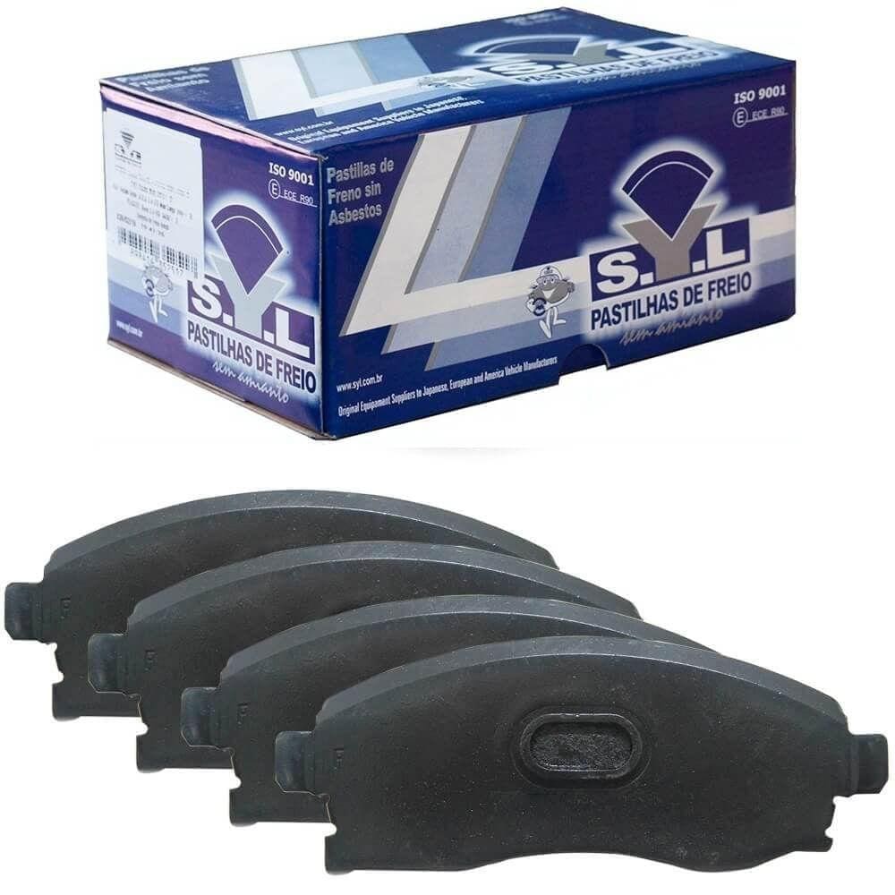 Kit Pastilha Freio Peugeot 206 2001 A 2008 Dianteira Syl