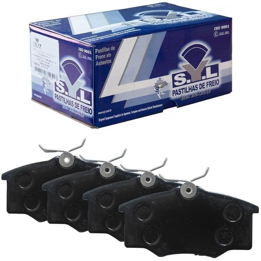 Kit Pastilha Freio C4 Pallas 2.0 2007 A 2013 Traseira Syl