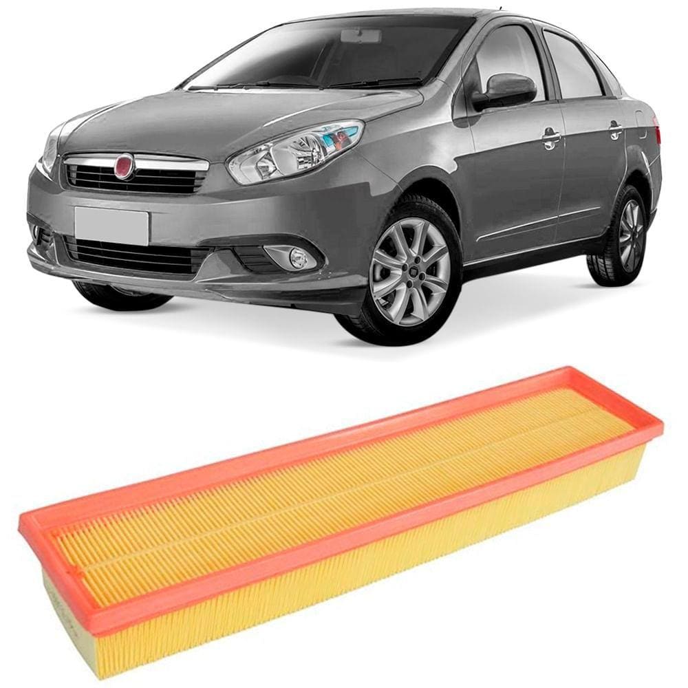 Filtro Ar Fiat Grand Siena 1.4 2012 A 2016 Tecfil