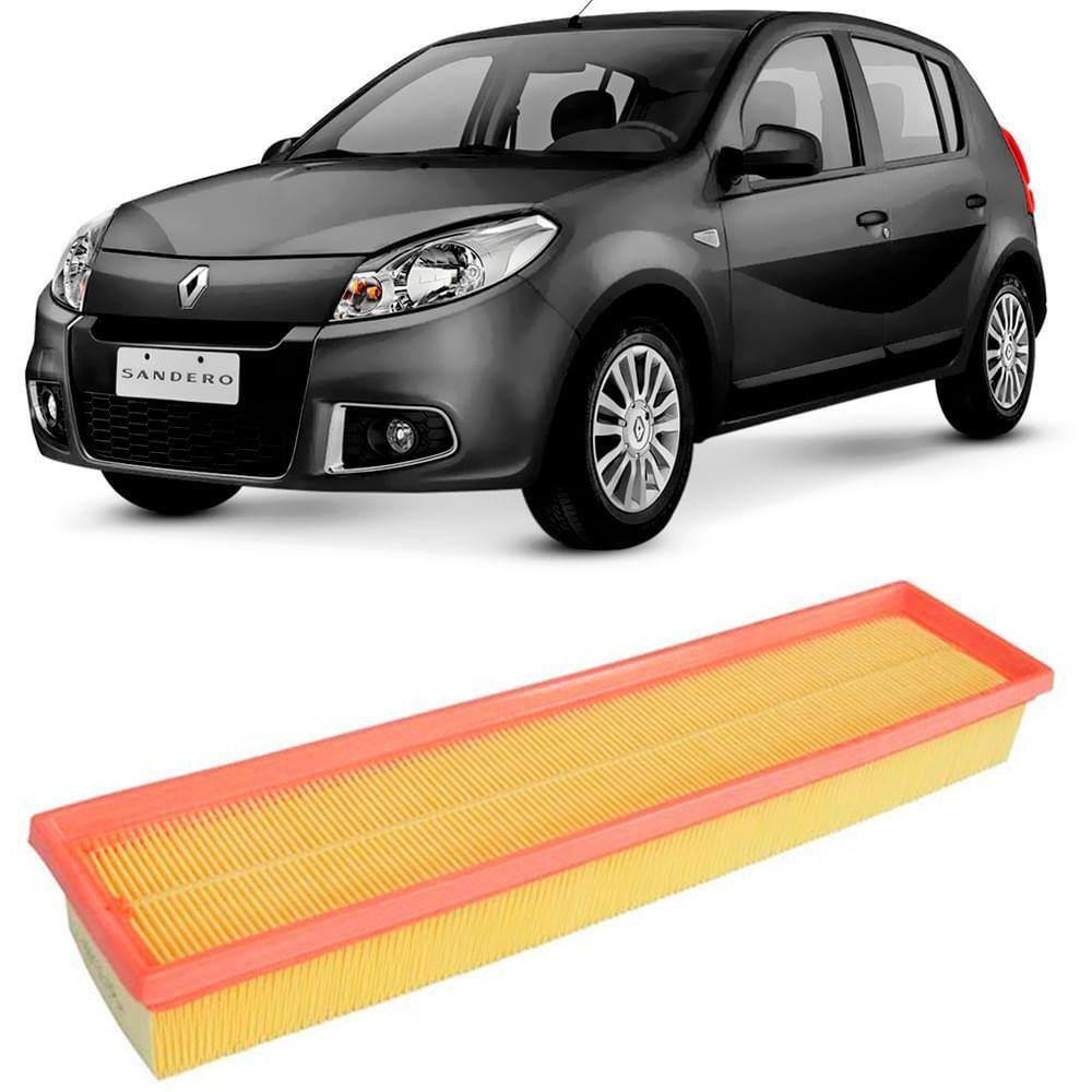 Filtro Ar Motor Renault Sandero 1.0 16v 2008 A 2014 Tecfil