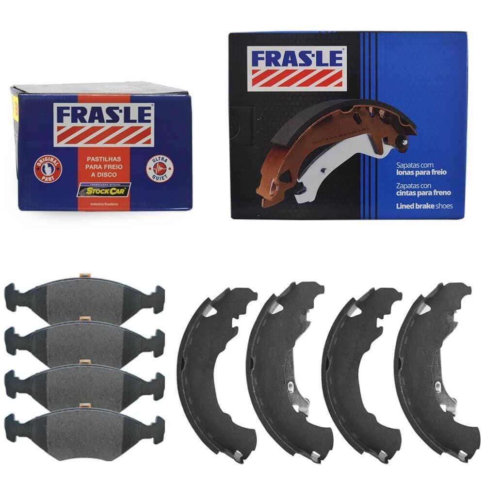 Kit Pastilha Sapata Freio Uno Evo 2011 A 2017 Sem Abs