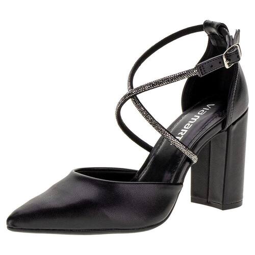 Sapato Feminino Sapato Alto Via Marte Sapato Feminino Salto Grosso