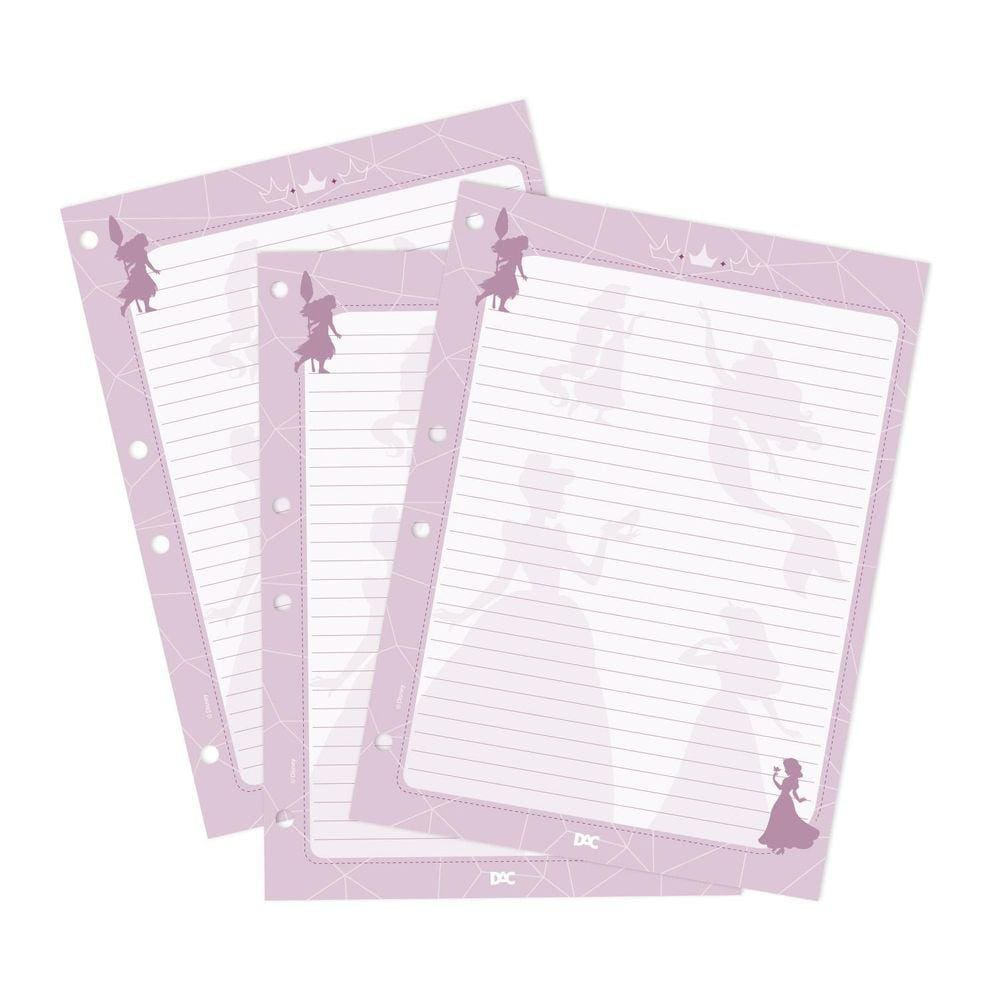 Refil Fichário Colegial Disney Princesa 96 Folhas 4211Re