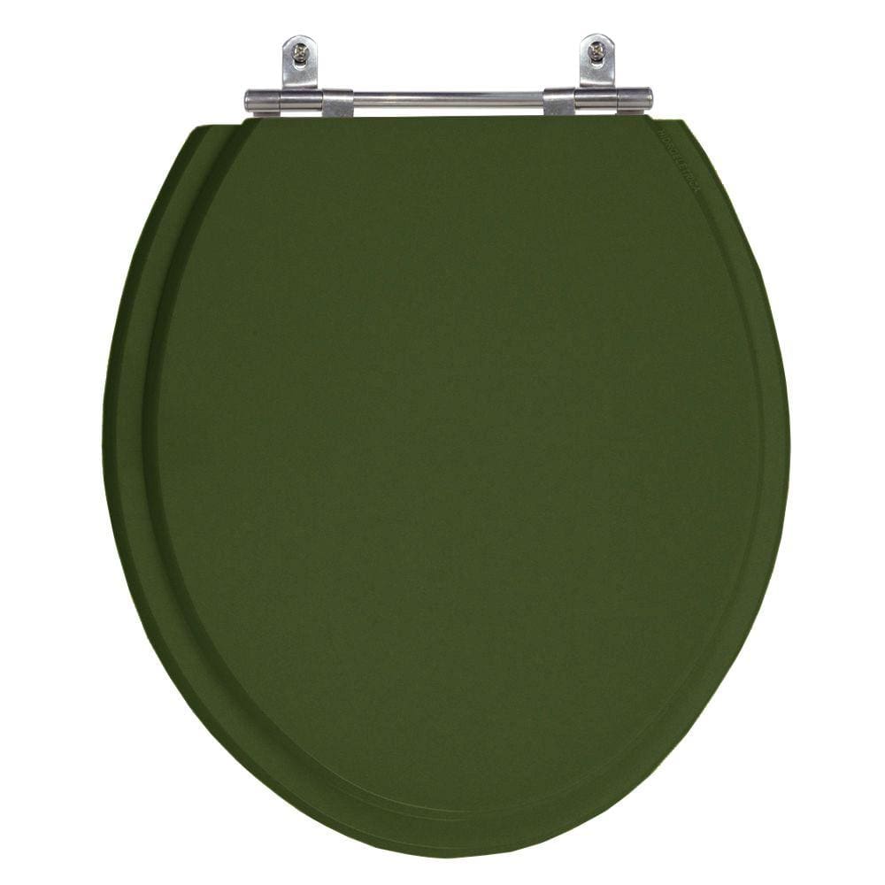 Assento Sanitário Convencional Oval Verde Escuro Tampa Vaso Deca-Incepa-Celite-Ideal-Roca