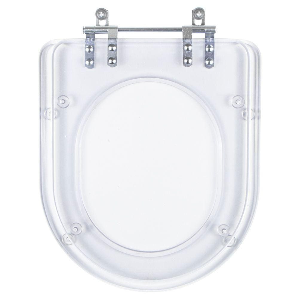 Assento Sanitario Poliester Carrara Cristal para vaso Deca