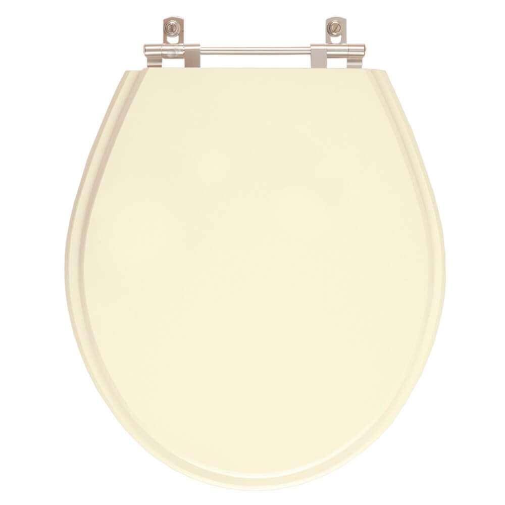 Assento Sanitario Poliester Carina Bone (Bege Claro) para vaso Ideal Standard