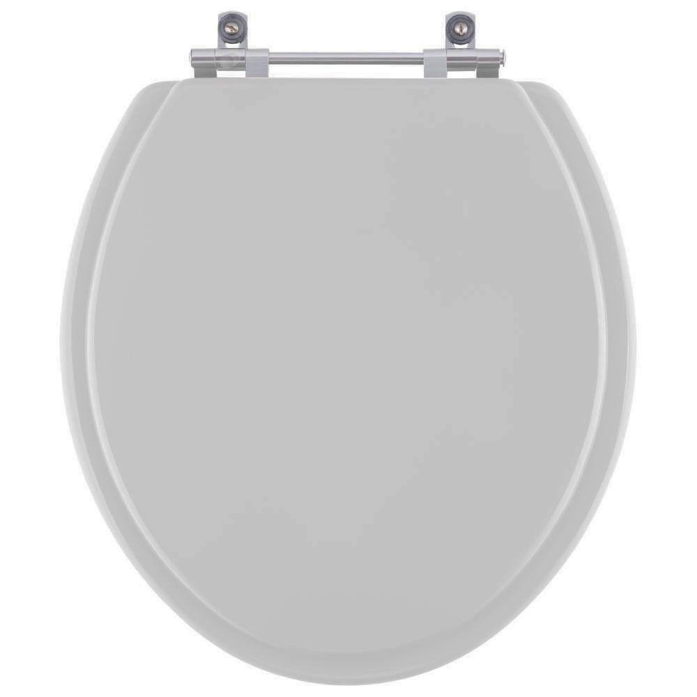 Assento Sanitario Poliester Izy Cinza Real para vaso Deca