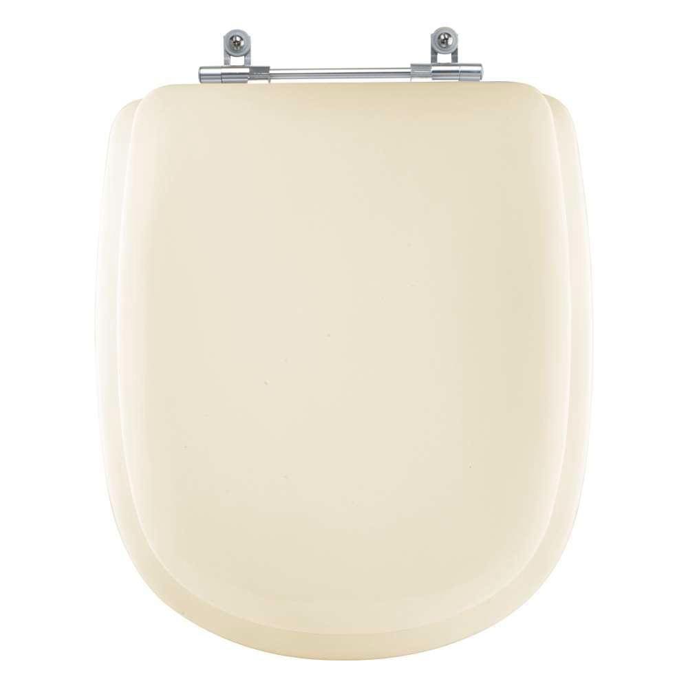 Assento Sanitário Almofadado Paris Bege Claro para vaso Ideal Standard