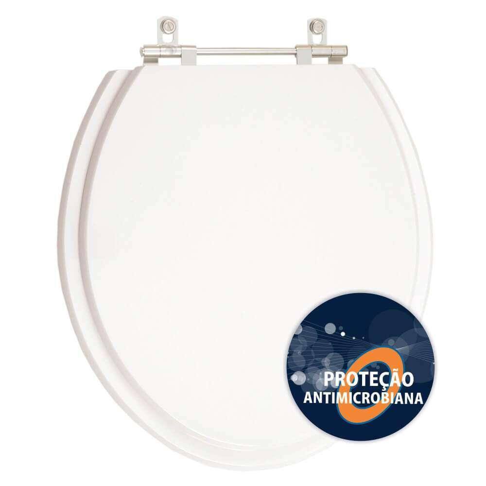 Assento Sanitario Poliester Antibacteriano Eco Branco para Vaso Celite