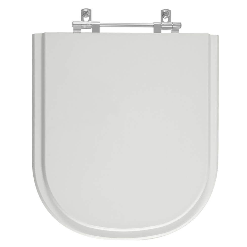 Assento Sanitário Poliester Vogue Plus Cinza Real para vaso Deca
