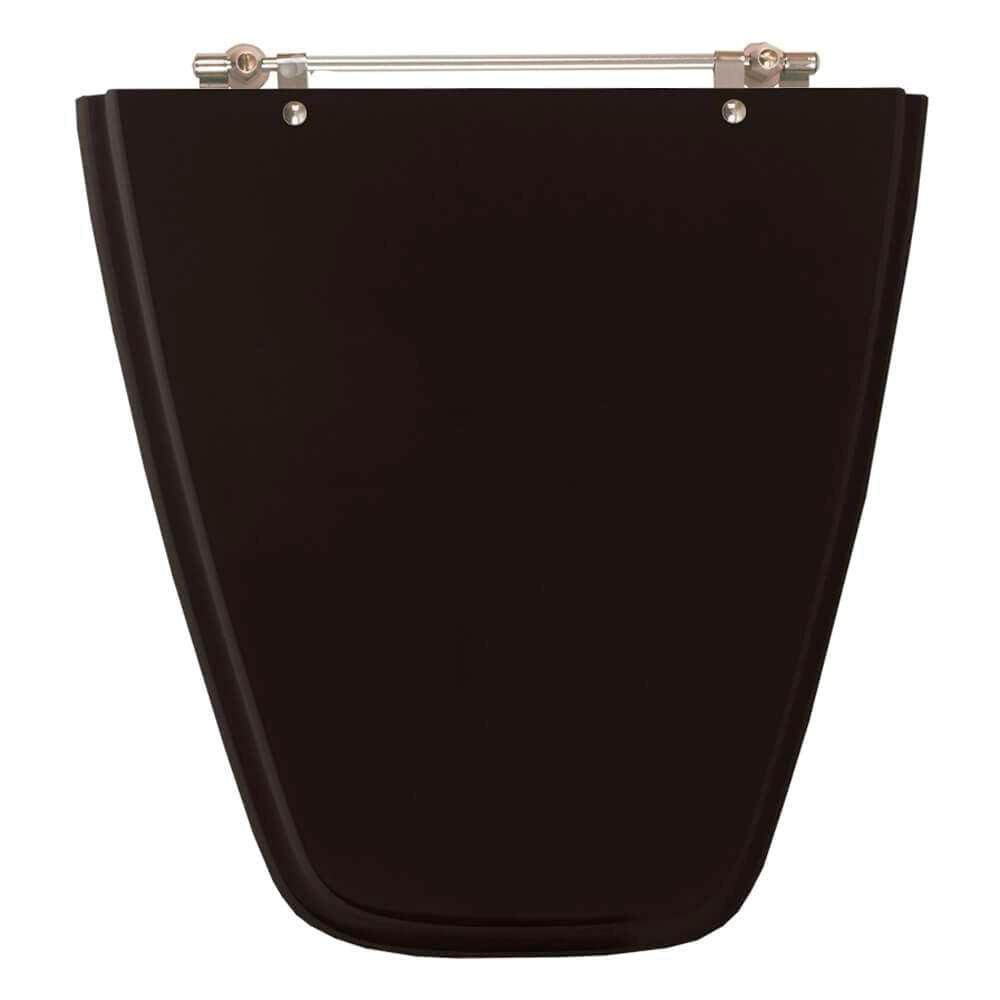 Assento Sanitário Plaza Preto para vaso Ideal Standard