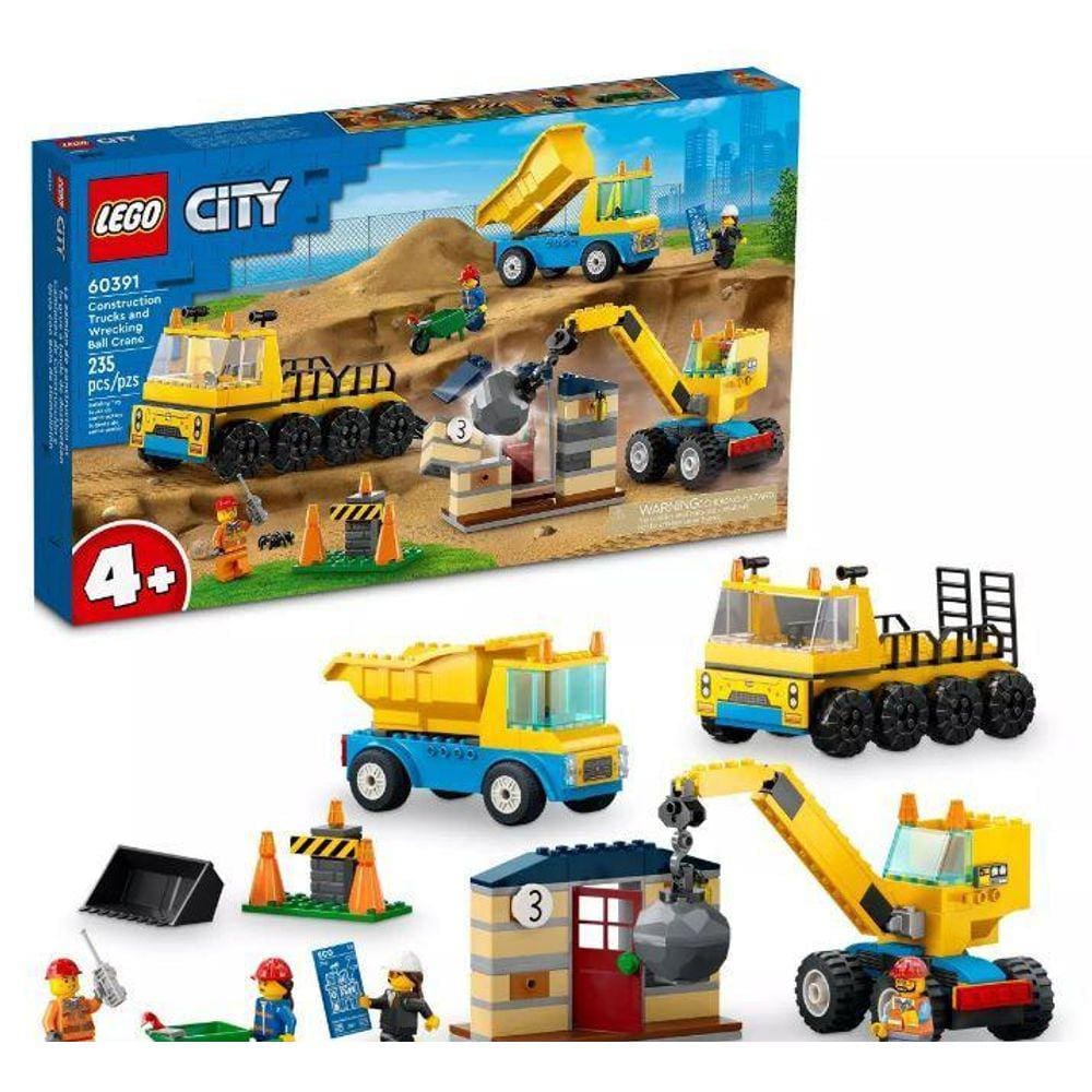 Conjunto De Caminhões De Construçãoes - Lego 60391