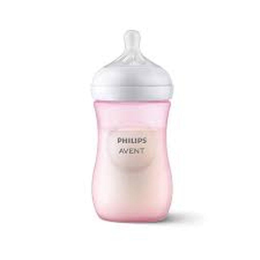 Mamadeira Pétala 260ml Rosa Philips Avent Bico N3 SCY903/11