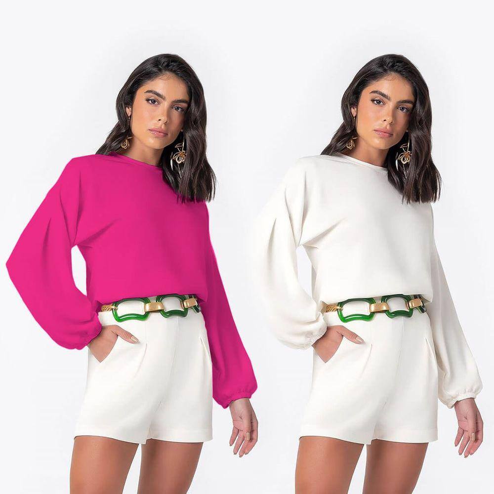 Blusa Feminina Manga Longa Moli Comfy