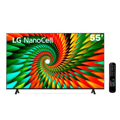 Smart TV 55 Polegadas 4K NanoCell 55NANO77SRA Bluetooth ThinQ AI Alexa Google Assistente Airplay 3 HDMI LG Menor preço em Smart TV 55 Polegadas 4K NanoCell 55NANO77SRA Bluetooth ThinQ AI Alexa Google Assistente Airplay 3 HDMI LG
