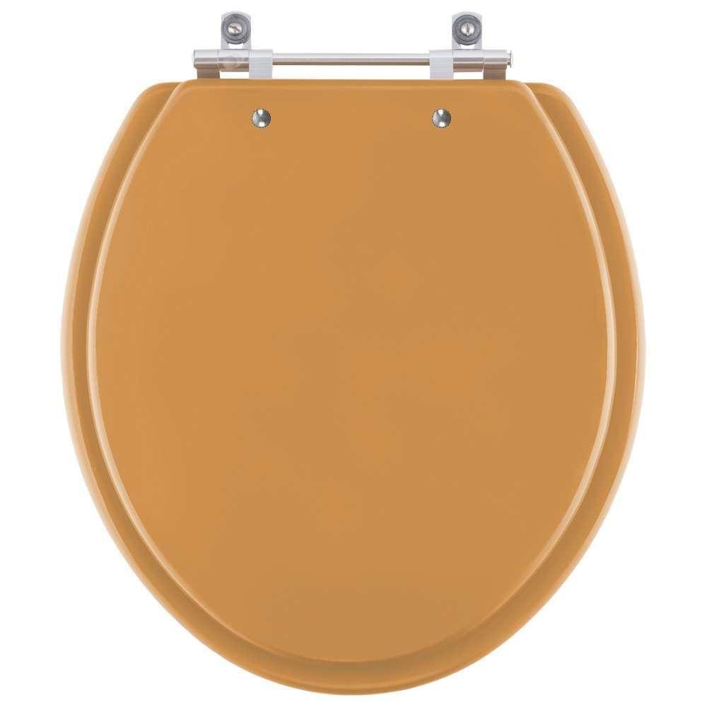 Assento Sanitário Saveiro Amarelo Terra para vaso Celite
