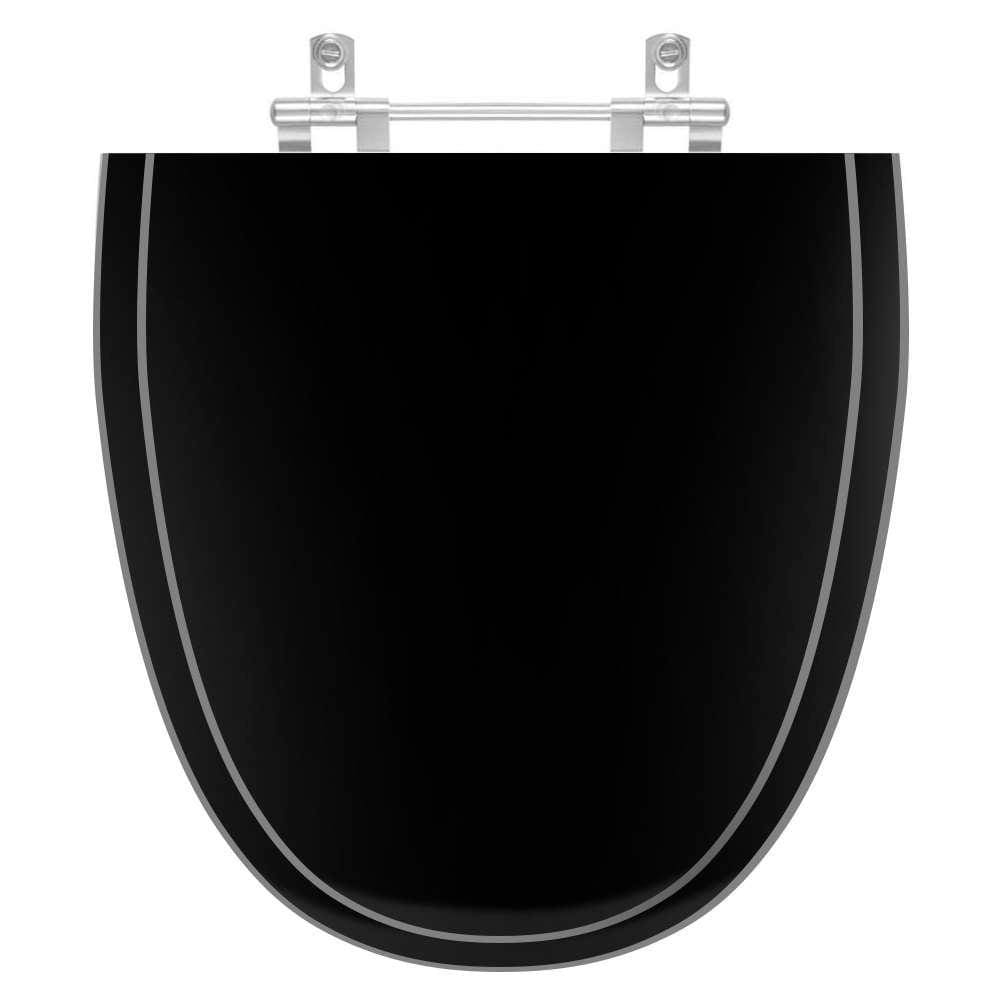 Assento Sanitario Aloha Preto para vaso Celite