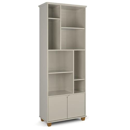imagem-Livreiro Taurus Sala Escritório com 2 Portas e Nichos - Off White 