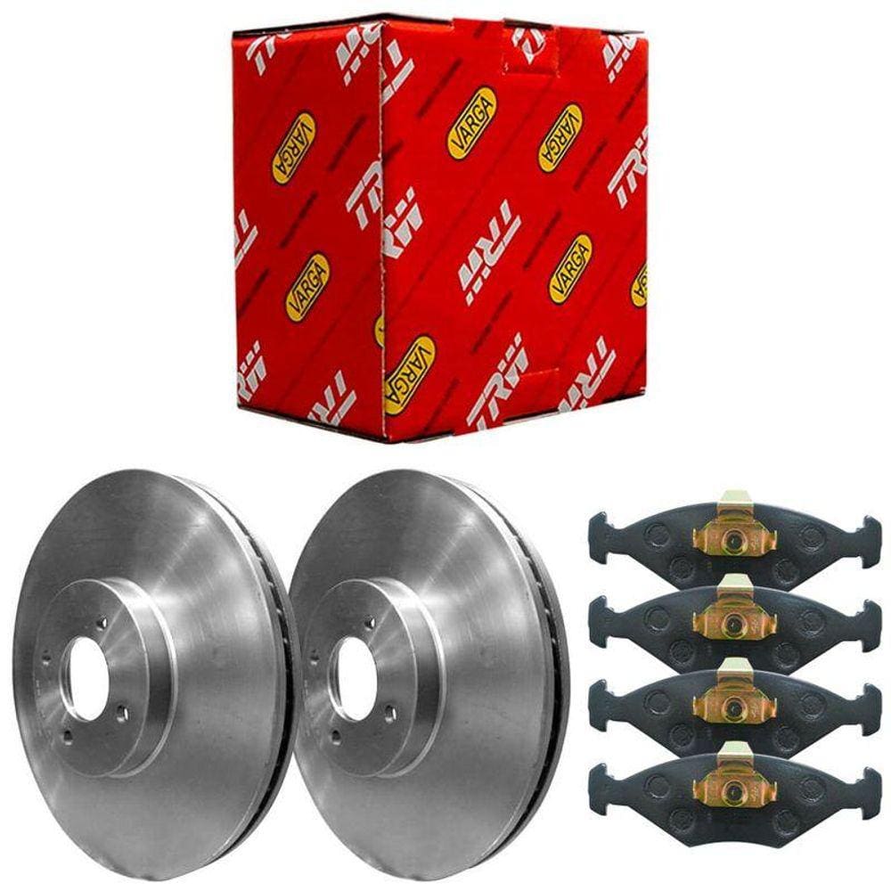 Kit Pastilha Disco Freio Idea 10/15 Dianteiro Ventilado Trw