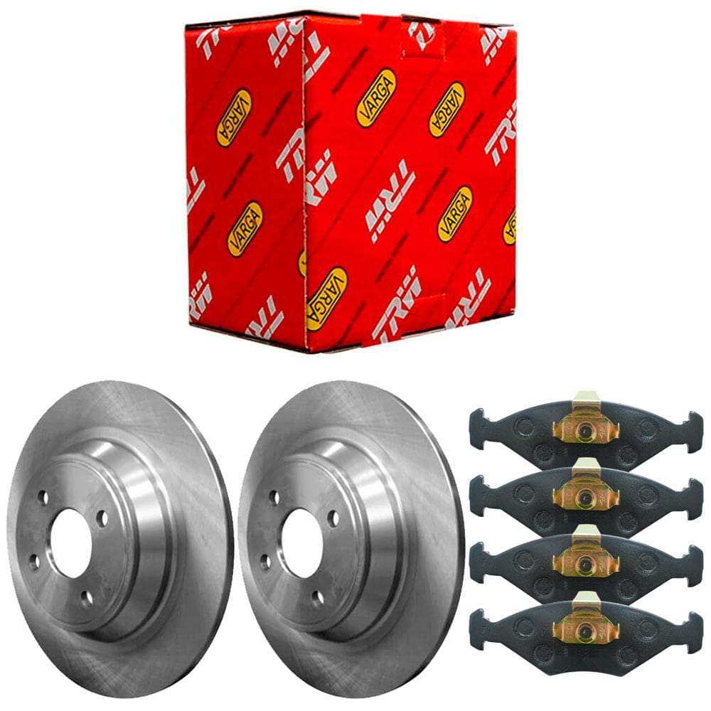 Kit Pastilha Disco Freio Fiat Uno 87 A 2003 Dianteiro Sólido