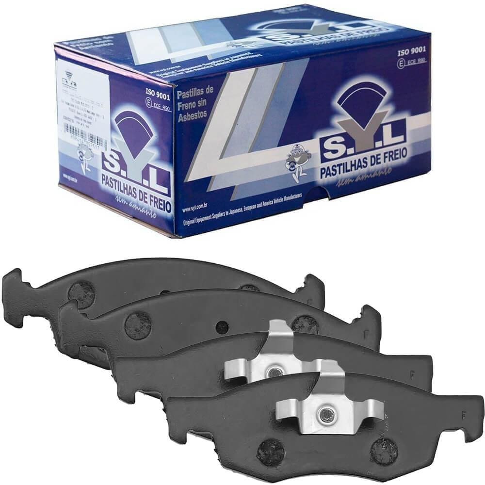 Kit Pastilha Freio Fiorino 2014 15 16 17 2018 Dianteira Syl
