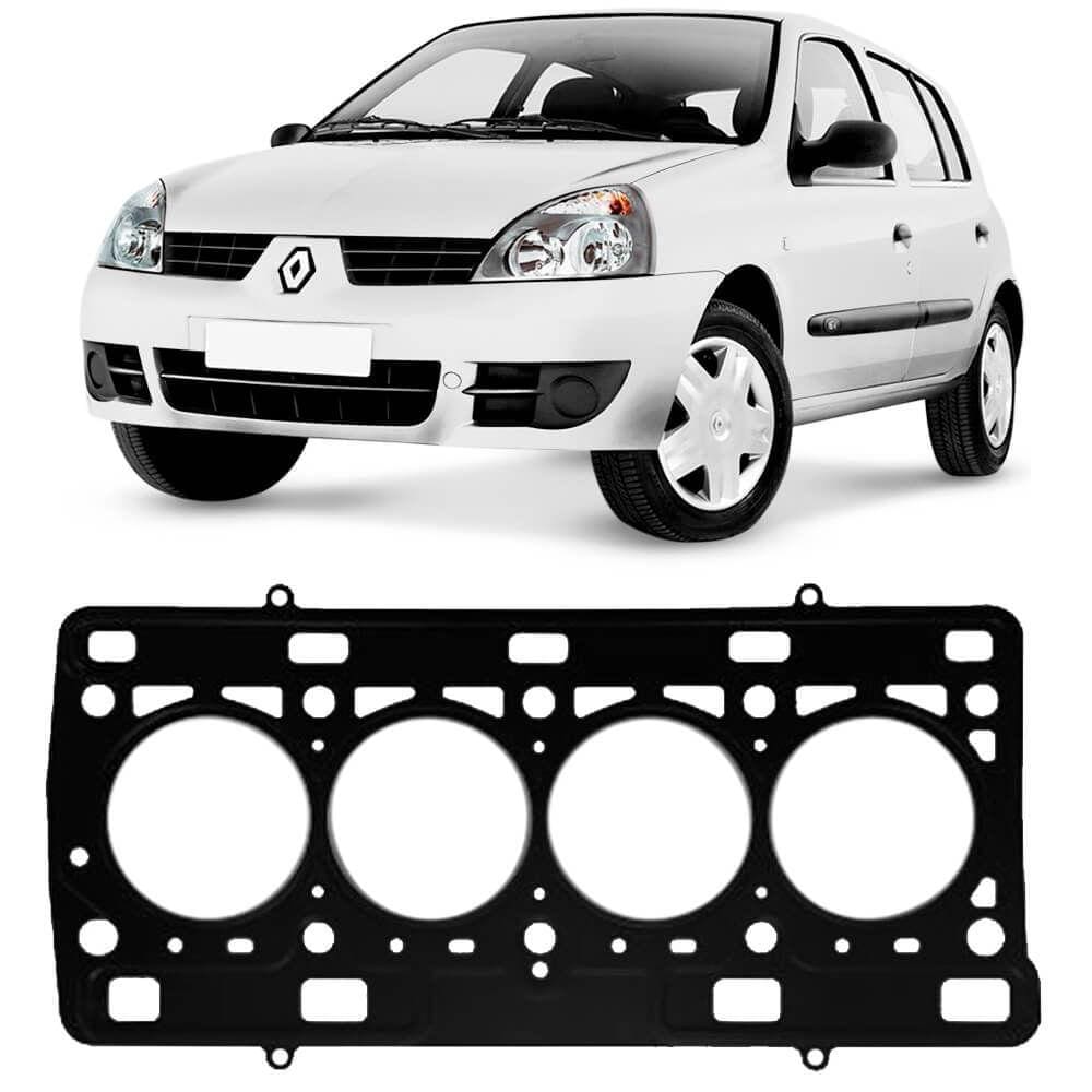 Junta Cabeçote Motor Renault Clio 1.0 16v 2000 A 2015 Fibra