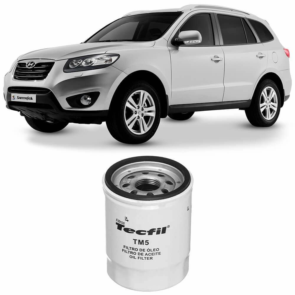 Filtro Óleo Hyundai Santa Fé 2.4 V6 2012 Tecfil - Psl55m