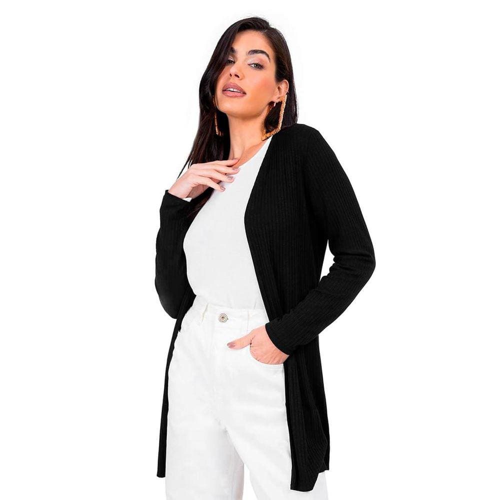 Cardigan Feminino Ribana Canelada