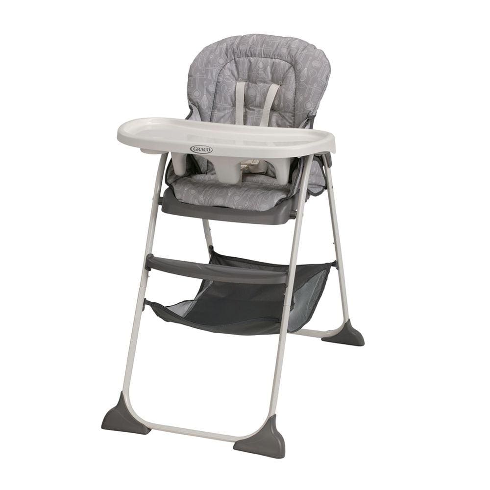 Cadeira de Alimentação Infantil Slim Snacker Cinza - Graco