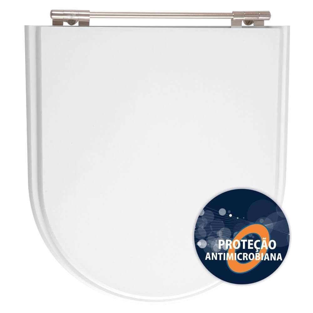 Assento Sanitário Poliéster Anti Bactéria Calypso Branco para Vaso Incepa Laufen