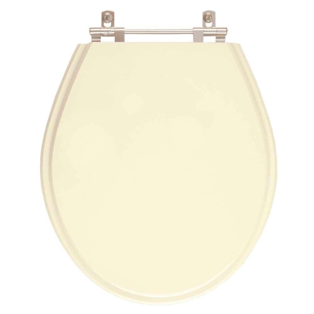 Assento Sanitario Poliester Carina Bone (Bege Claro) para vaso Ideal Standard