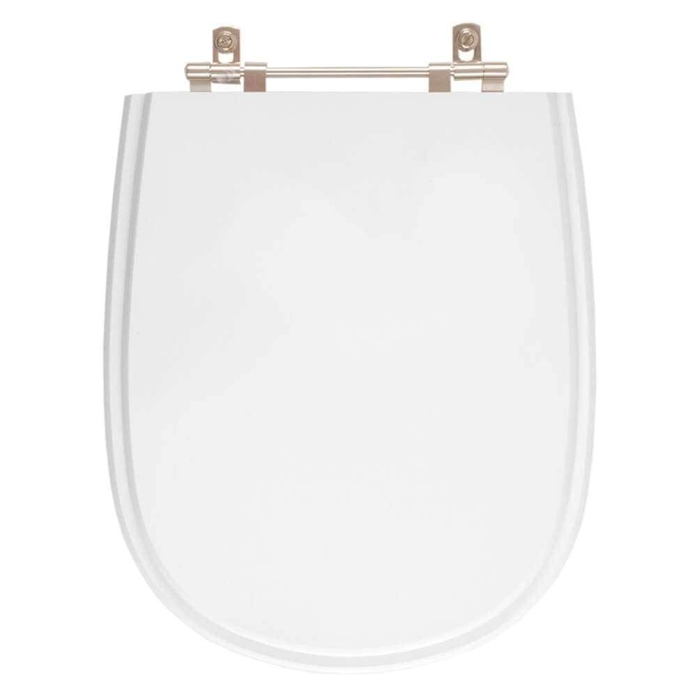 Assento Sanitário Acrílico Paris Branco para vaso Ideal Standard
